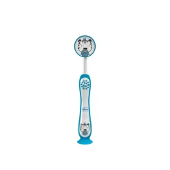Chicco Milk Teeth Toothbrush 3-6 Years Blue Tiger x1