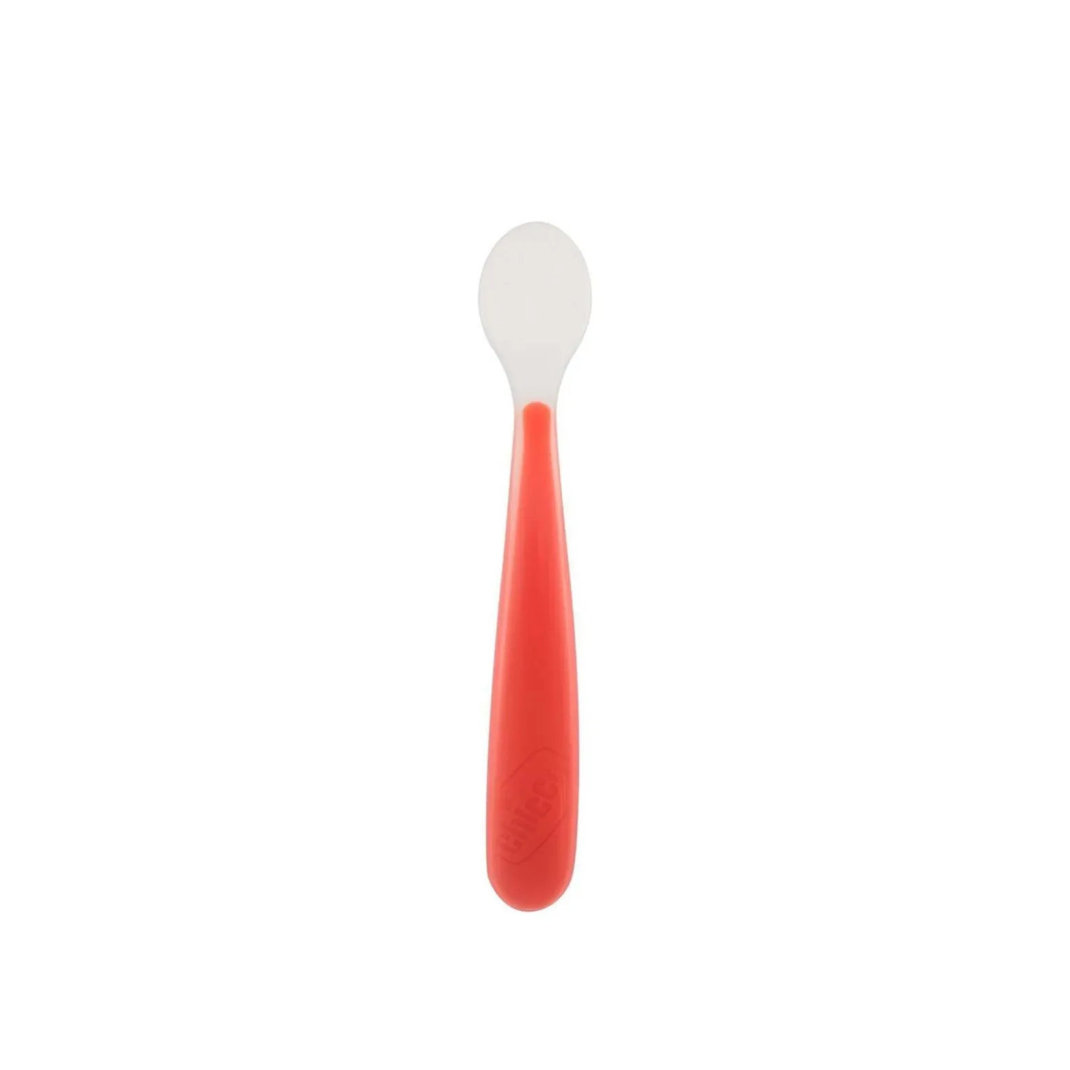 Chicco Mix & Match Softly Silicone Spoon 6m+ Red x1