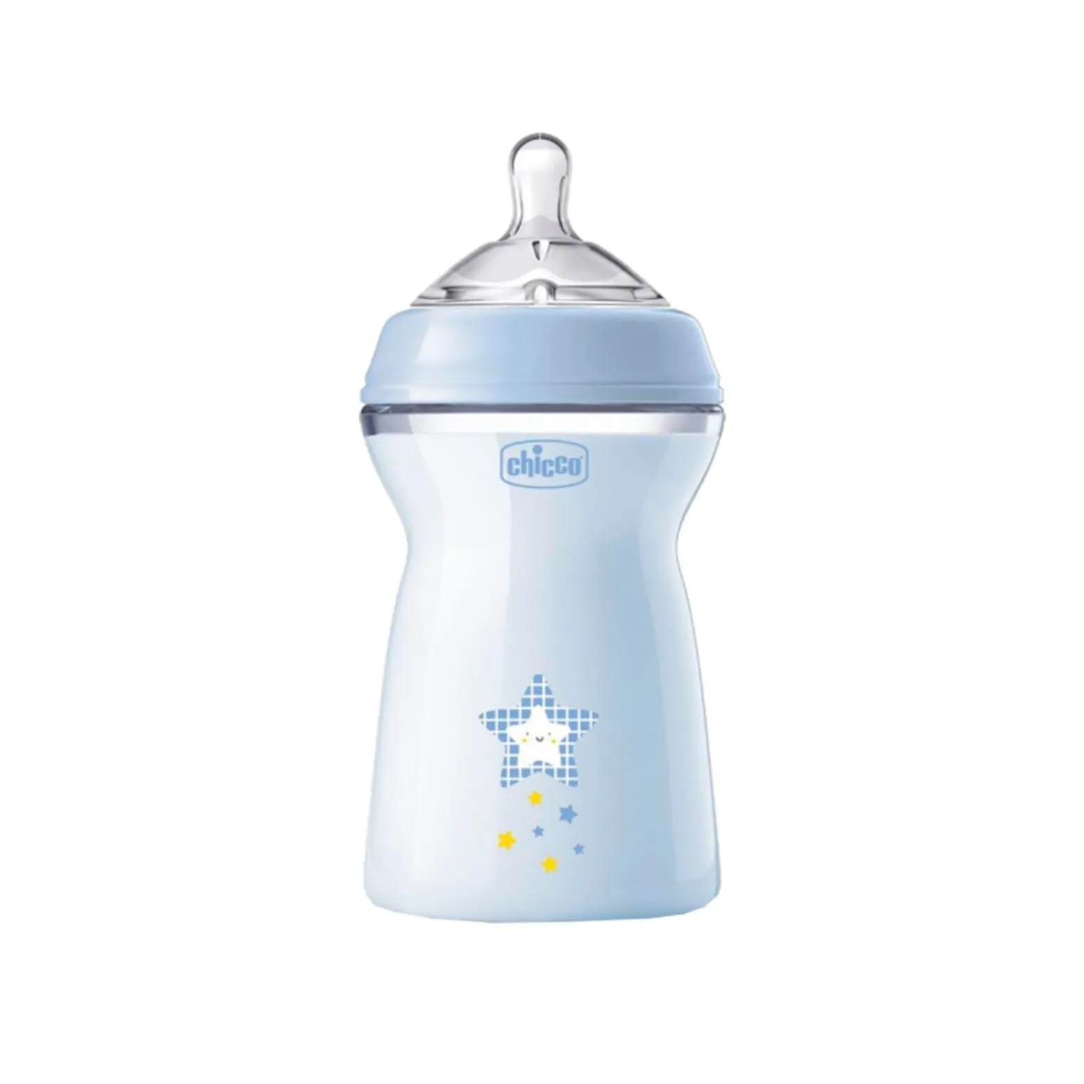 Chicco Natural Feeling Fast Flow BPA-Free Plastic Bottle 6m+ Blue 330ml (11.0floz)