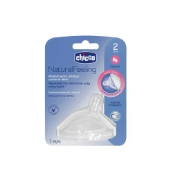Chicco Natural Feeling Silicone Nipple Medium Flow 2m+ x1