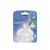 Chicco Natural Feeling Silicone Nipple Adjustable Flow 4m+ x2