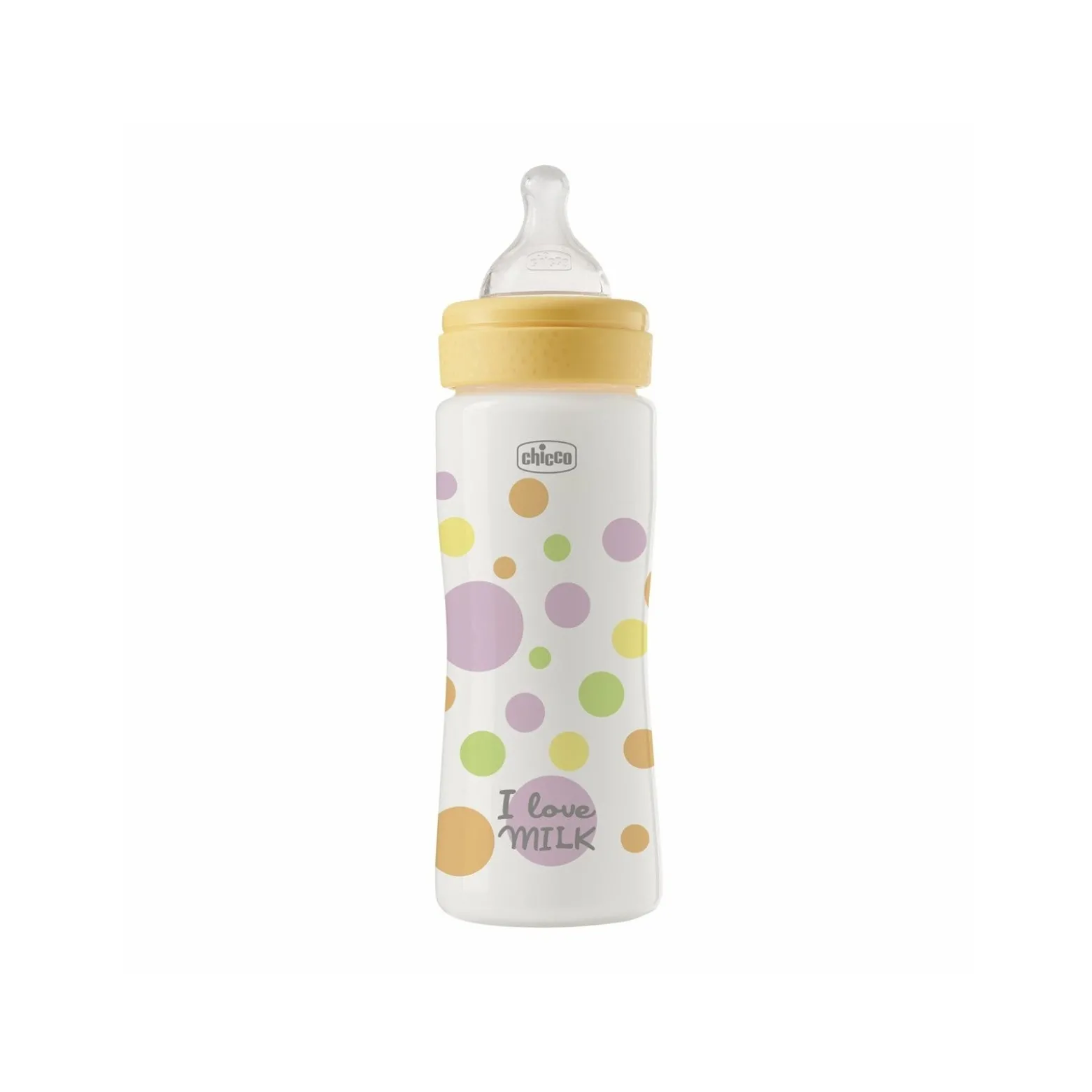Chicco Perfect Easy Fast Flow BPA-Free Plastic Bottle 4m+ Yellow 330ml (11.0floz)