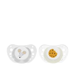 Chicco PhysioForma Air Silicone Pacifier 16-36m White/Transparent x2