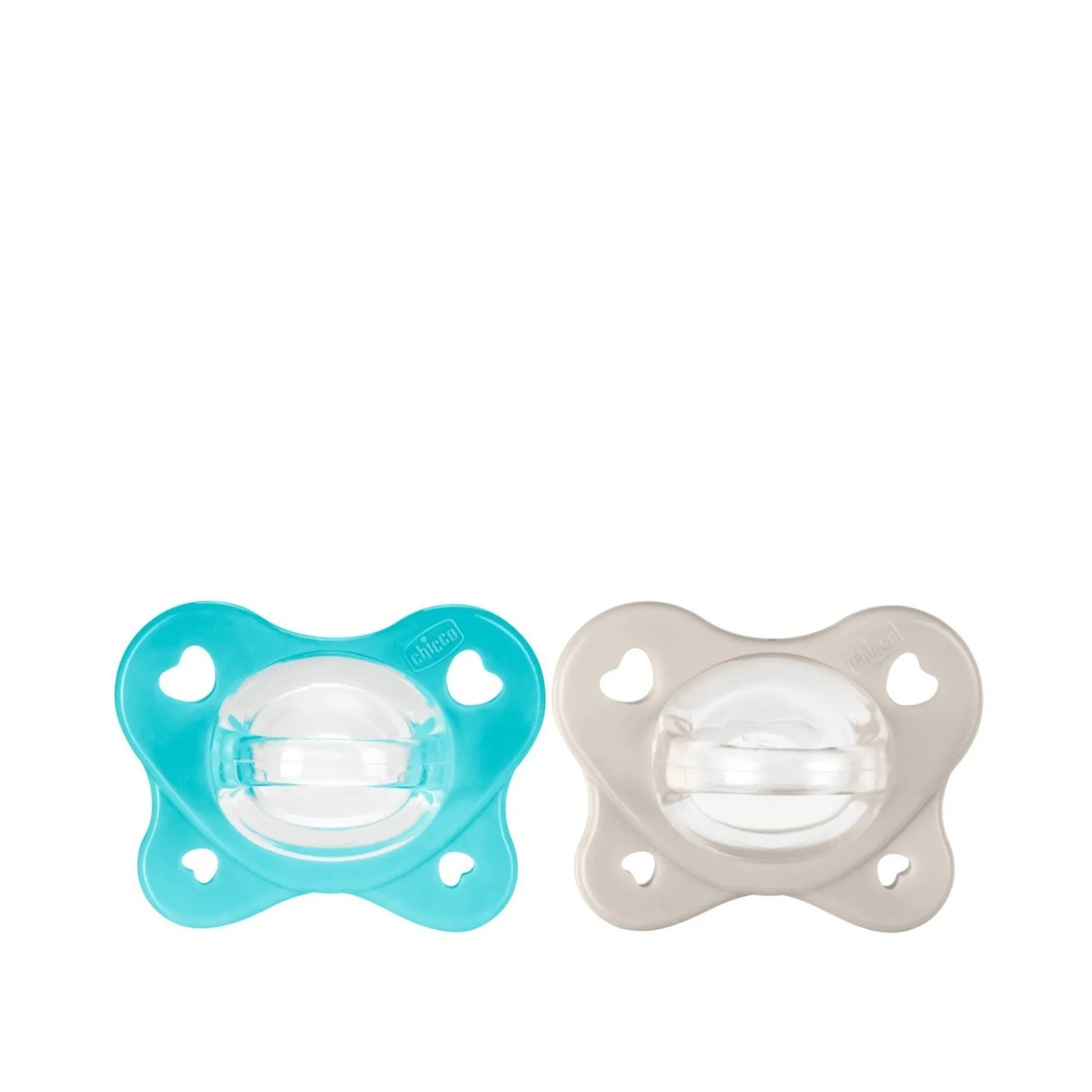 Chicco PhysioForma Dual Soft Pacifier 6-16m Blue/Grey x2