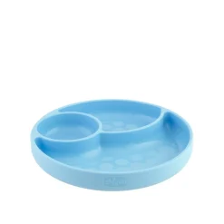 Chicco Take Eat Easy Menu Silicone Plate 12m+ Blue