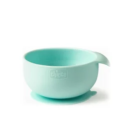 Chicco Take Eat Easy Silicone Bowl 6m+ Teal