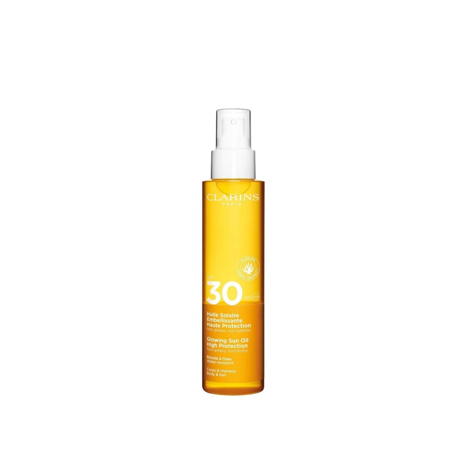 Clarins Sun Care Glowing Oil Sunscreen SPF30 150ml (5floz)