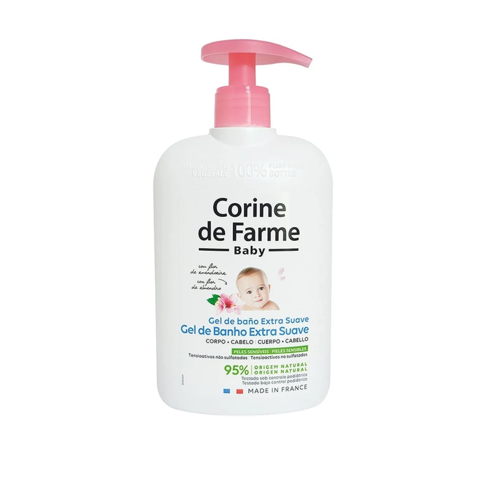 Corine de Farme Baby Extra Gentle Shower Gel with Almond Blossom 500ml (16.90floz)