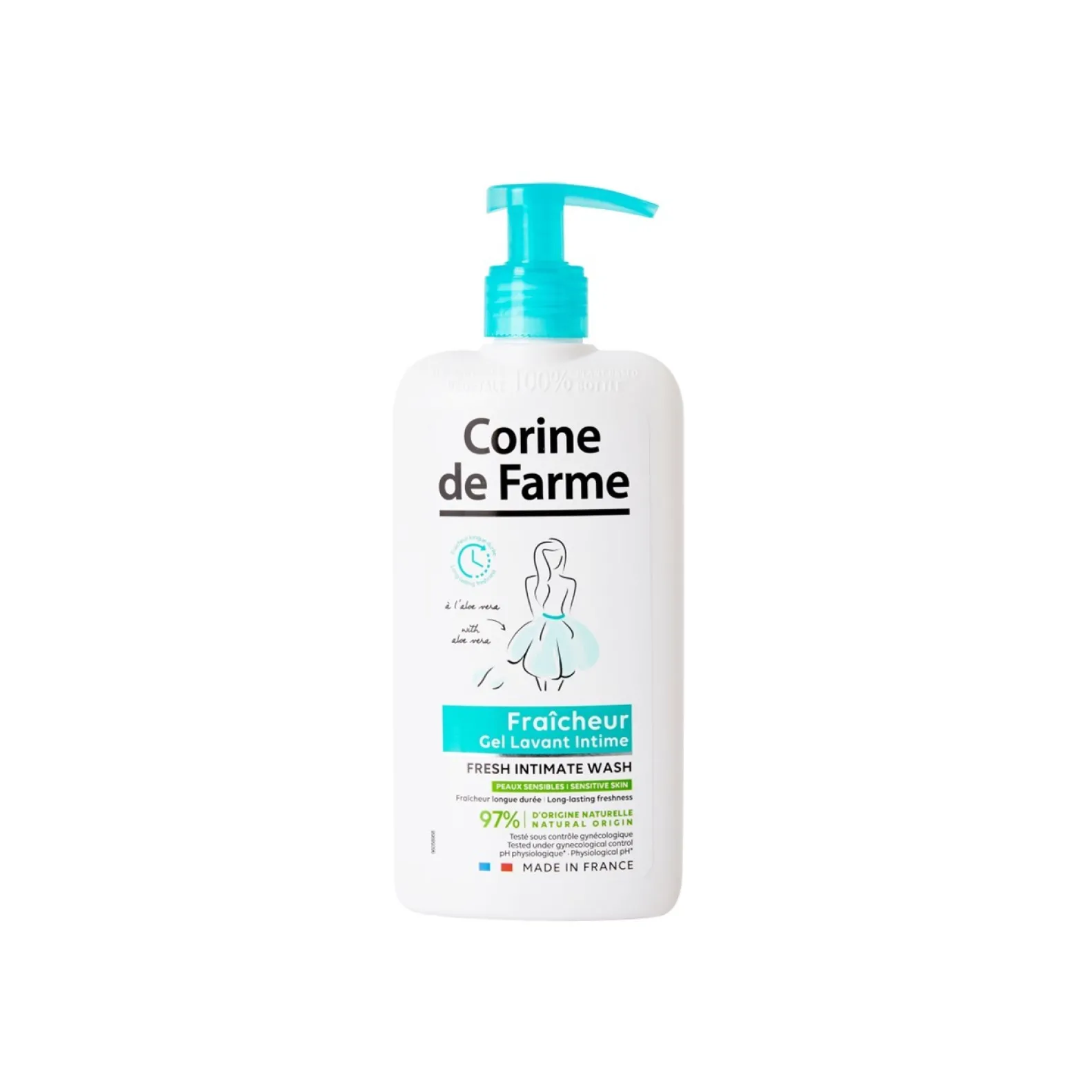 Corine de Farme Fresh Intimate Wash with Aloe Vera 250ml (8.45floz)