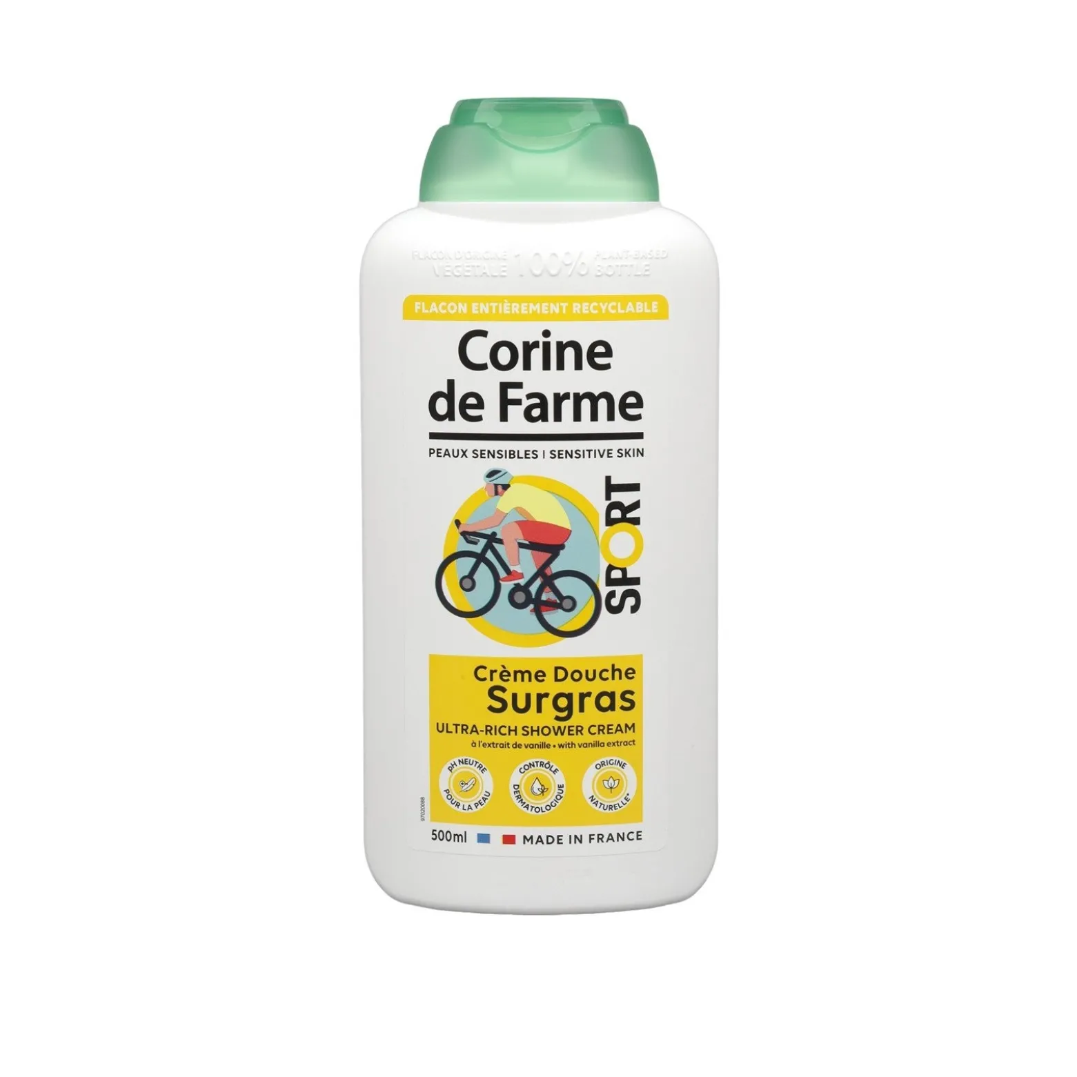 Corine de Farme Sport Ultra-Rich Shower Cream Vanilla 500ml (16.9floz)