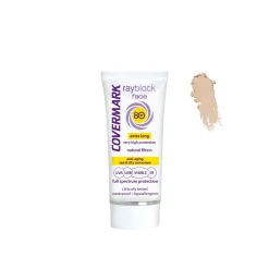 Covermark Rayblock Face Tinted Cream Anti-Aging Sunscreen SPF80 Soft Brown 50ml (1.69floz)
