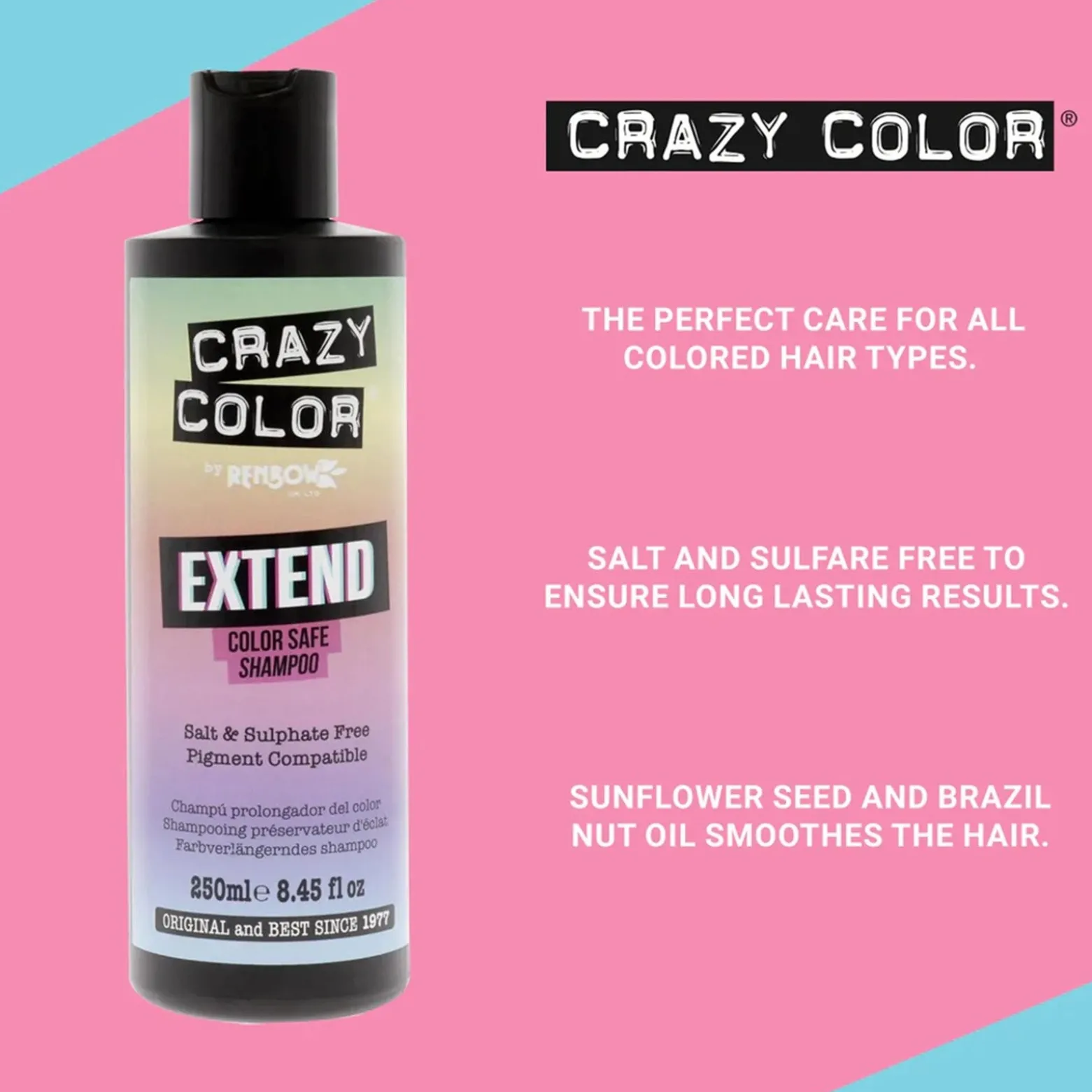 Crazy Color Extend Color Safe Shampoo 250ml (8.45floz)