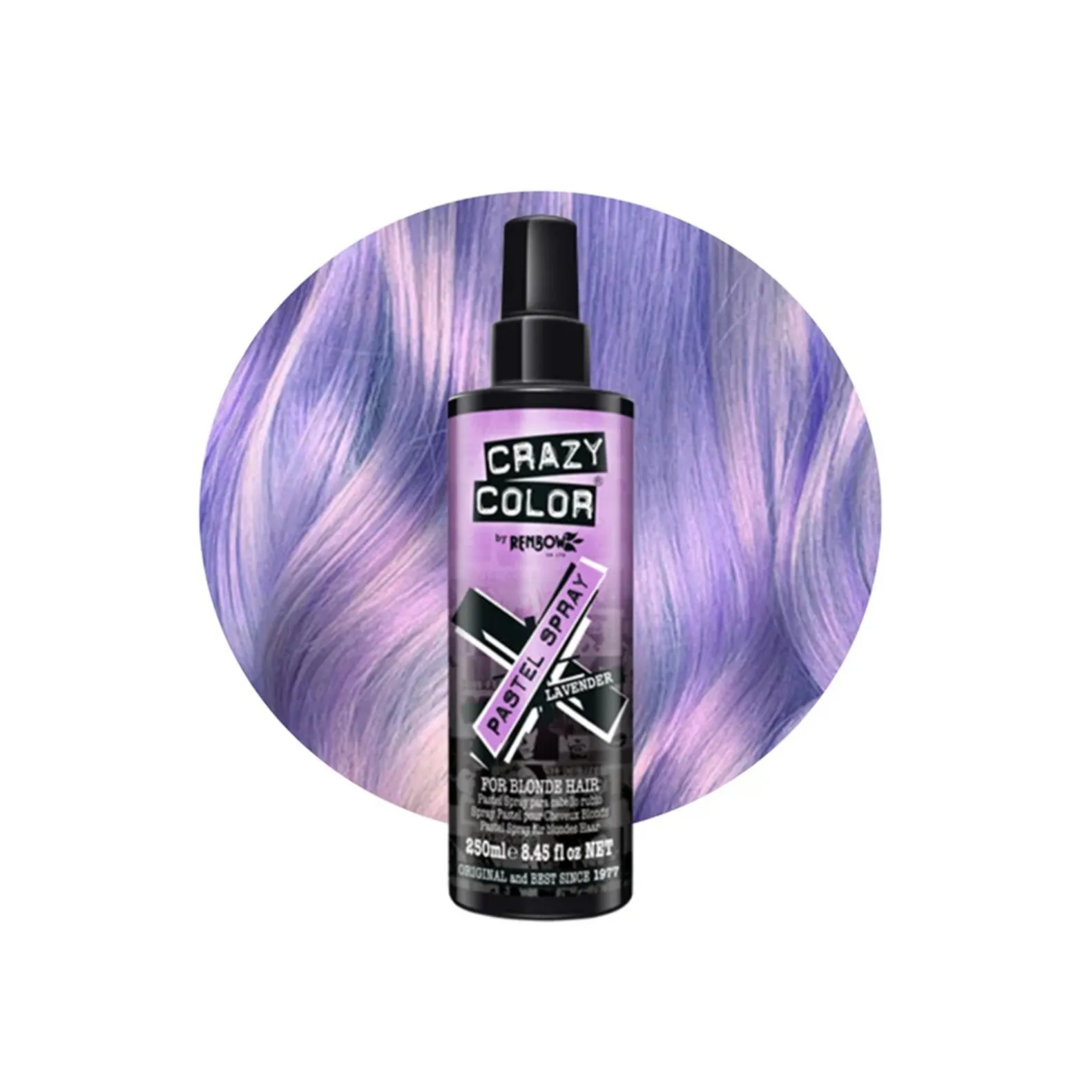 Crazy Color Pastel Spray Lavender 250ml (8.45floz)