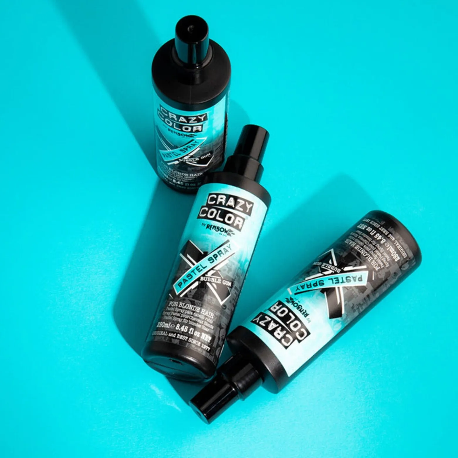 Crazy Color Pastel Spray Bubble Gum 250ml (8.45floz)