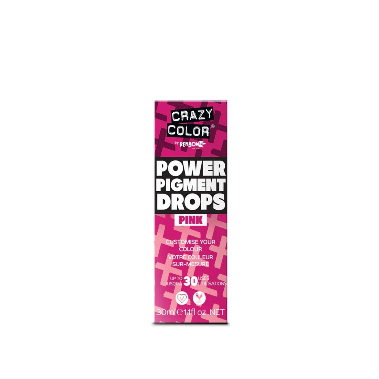 Crazy Color Power Pigment Drops Pink 30ml (1.1floz)