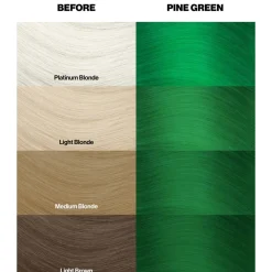 Crazy Color Semi-Permanent Hair Color Cream 46 Pine Green 100ml (3.38floz)