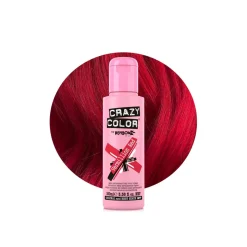 Crazy Color Semi-Permanent Hair Color Cream 40 Vermillion Red 100ml (3.38floz)