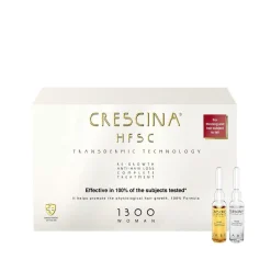 Crescina HFSC Transdermic Treatment 1300 Woman Ampoules 3.5ml x10+10 Hair Loss & Hair Growth (10+10x0.12floz)