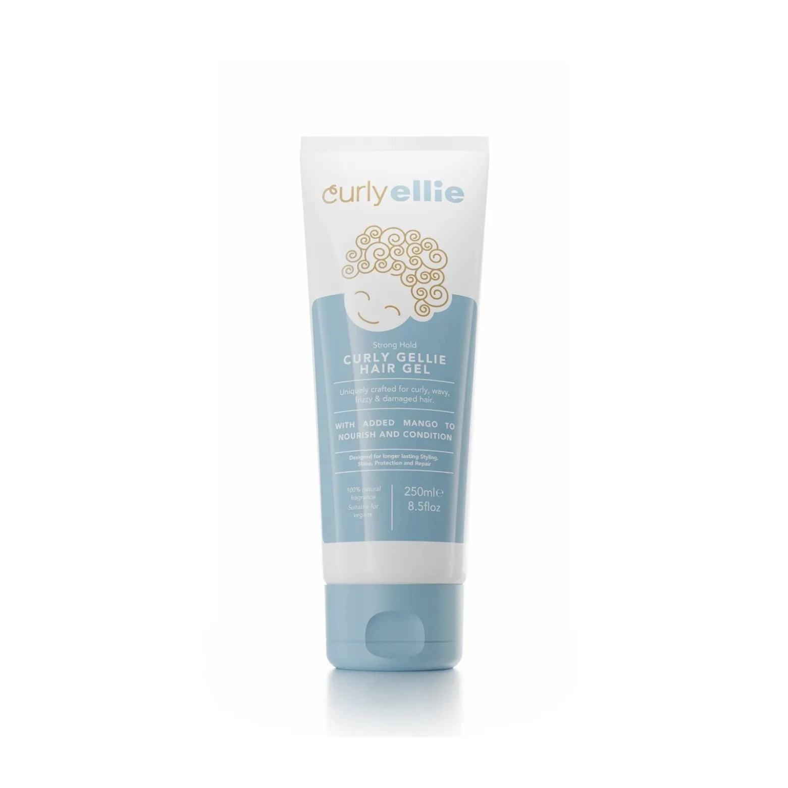 CurlyEllie Strong Hold Curly Gellie Hair Gel 250ml (8.5floz)