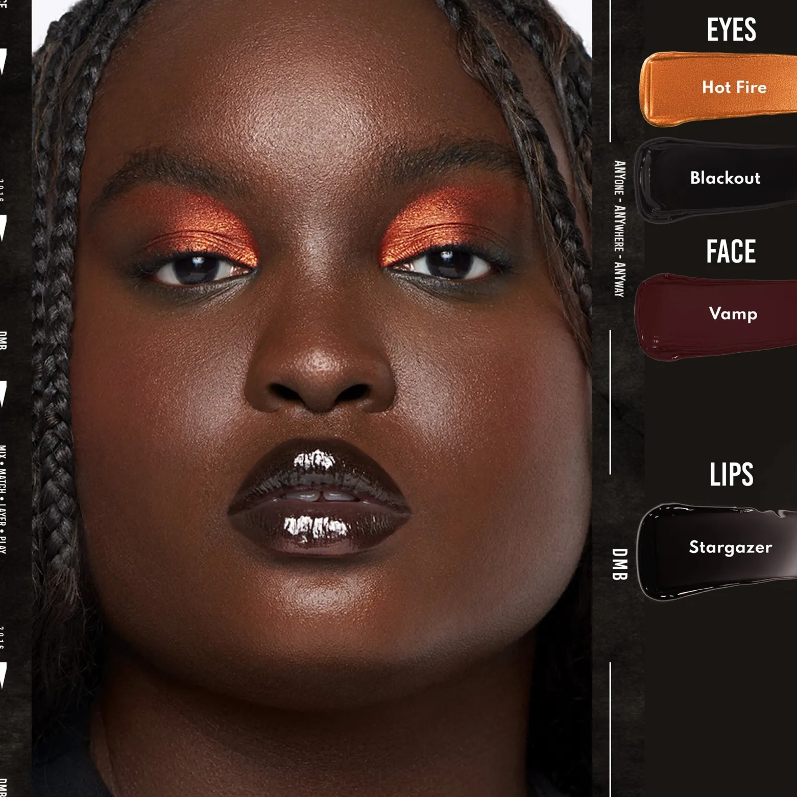 Danessa Myricks Beauty Colorfix Liquid Metals Waterproof Metallic Liquid Pigment Hot Fire 10ml (0.34floz)