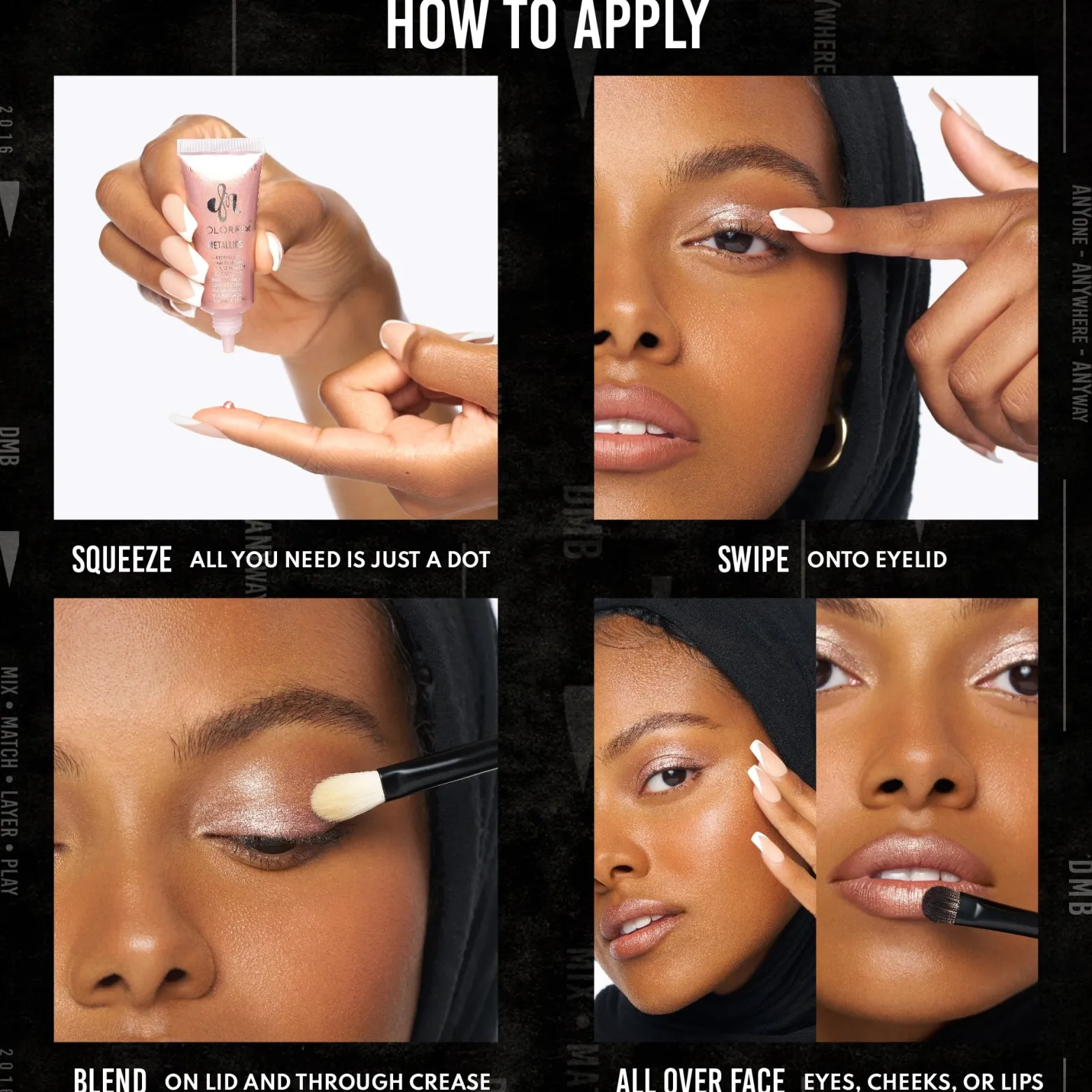 Danessa Myricks Beauty Colorfix Metallics Waterproof Cream Pigment Titanium 10ml (0.34floz)