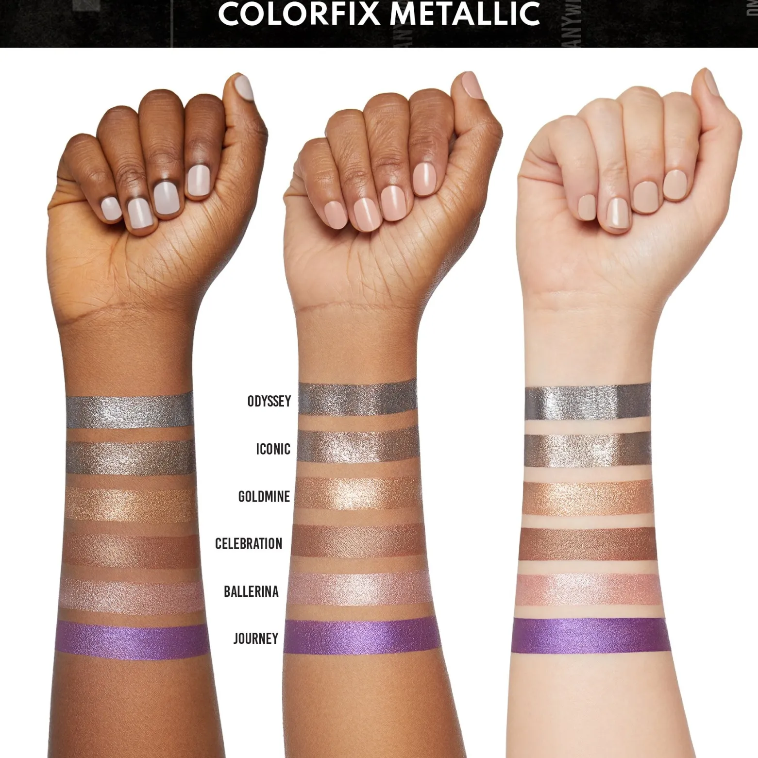 Danessa Myricks Beauty Colorfix Metallics Waterproof Cream Pigment Titanium 10ml (0.34floz)