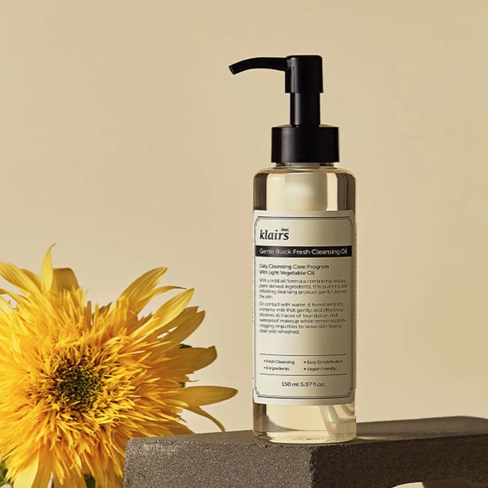 Dear, Klairs Gentle Black Fresh Cleansing Oil 150ml (5.07floz)