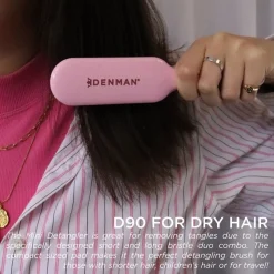 Denman Tangle Tamer Ultra Mini D90 Pastel Pink