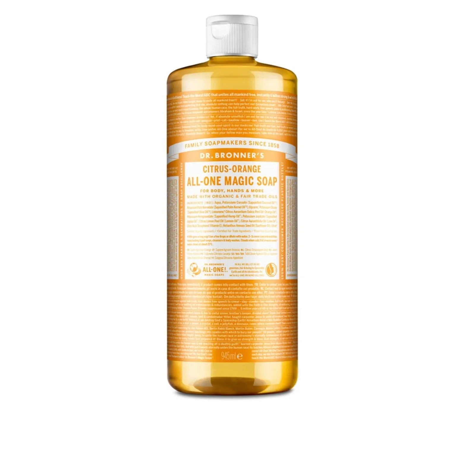 Dr. Bronner's All-One Magic Soap Citrus-Orange 945ml (31.95floz)