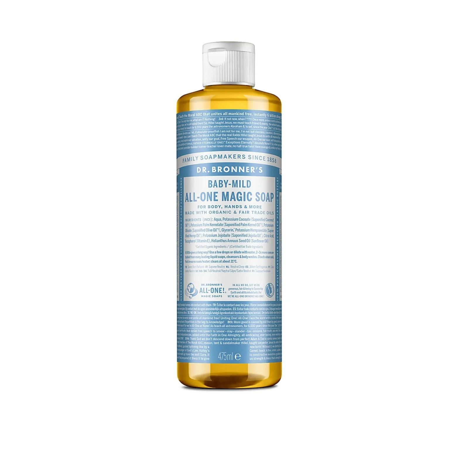 Dr. Bronner's All-One Magic Soap Baby-Mild 475ml (16.06floz)