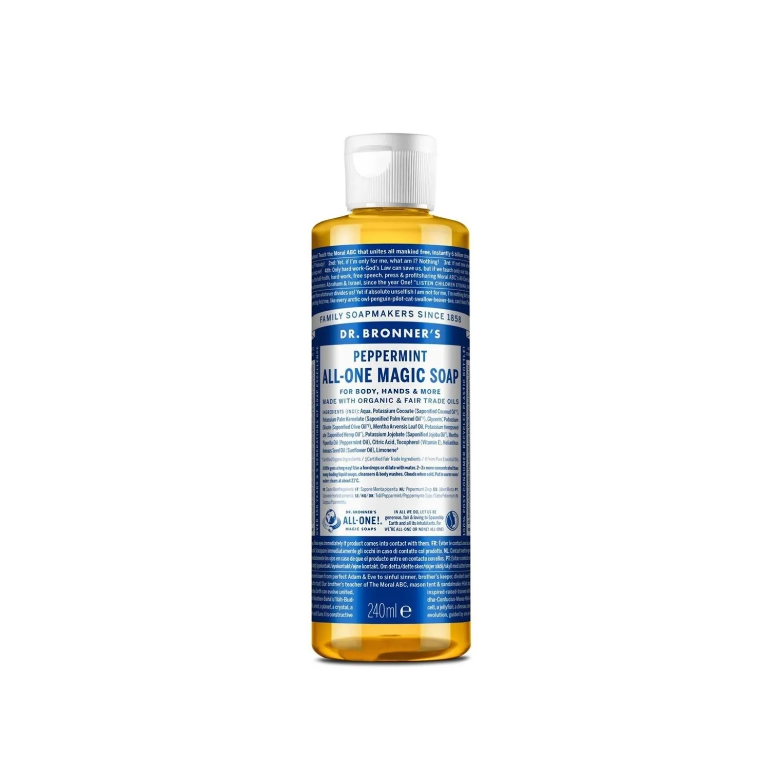 Dr. Bronner's All-One Magic Soap Peppermint 240ml (8.11floz)