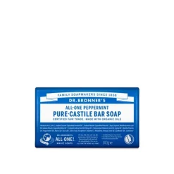 Dr. Bronner's All-One Pure-Castile Bar Soap Peppermint 140g (4.93oz)