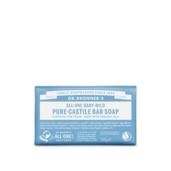 Dr. Bronner's All-One Pure-Castile Bar Soap Baby-Mild 140g (4.93oz)