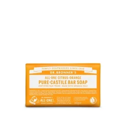 Dr. Bronner's All-One Pure-Castile Bar Soap Citrus-Orange 140g (4.93oz)