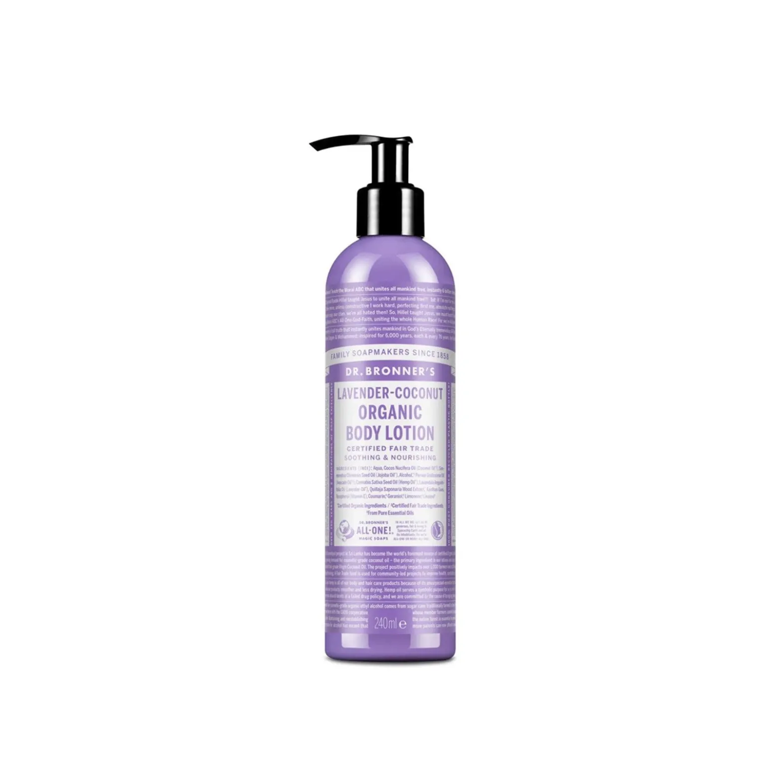 Dr. Bronner's Organic Body Lotion Lavender-Coconut 240ml (8.11floz)