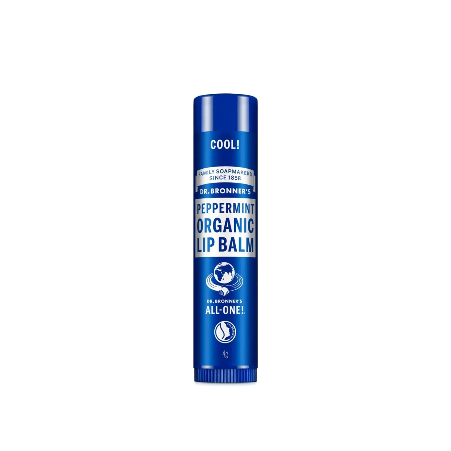 Dr. Bronner's Organic Lip Balm Peppermint 4g (0.14oz)