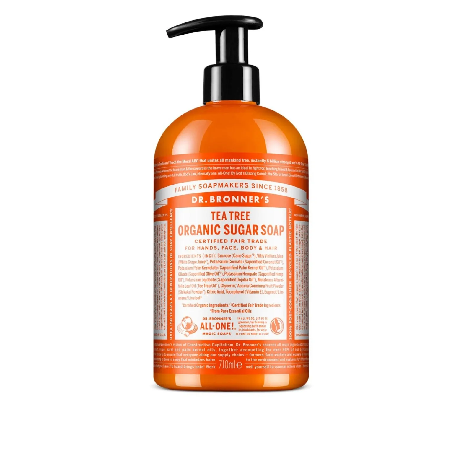 Dr. Bronner's Organic Sugar Soap Tea Tree 710ml (24.0floz)