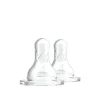 Dr. Brown's Fast Flow Narrow Baby Bottle Silicone Nipple 9m+ x2