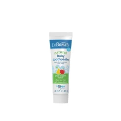 Dr. Brown’s Natural Baby Toothpaste Pear & Apple Flavor 0-3 Years 40g (1.41oz)