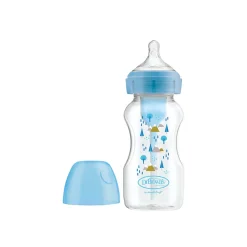 Dr. Brown’s Options+ Anti-Colic Wide-Neck BPA-Free Plastic Bottle 0m+ Blue Woods 270ml (9.13floz)