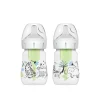 Dr. Brown’s Options+ Anti-Colic Wide-Neck BPA-Free Plastic Baby Bottle 0m+ Jungle 150ml x2 (2x5floz)