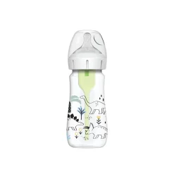 Dr. Brown’s Options+ Anti-Colic Wide-Neck BPA-Free Plastic Bottle 0m+ Dinosaur 270ml (9.1floz)
