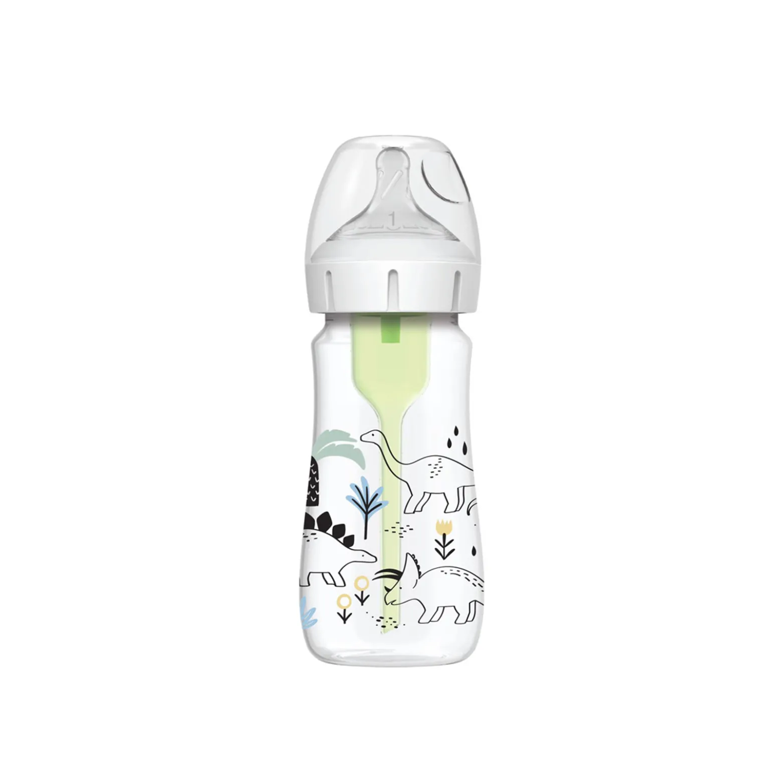 Dr. Brown’s Options+ Anti-Colic Wide-Neck BPA-Free Plastic Bottle 0m+ Dinosaur 270ml (9.1floz)