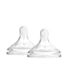 Dr. Brown's Options+ Wide-Neck BPA-Free Plastic Bottle Y-Cut Silicone Nipple 9m+ x2