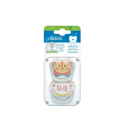 Dr. Brown's PreVent Animal Faces Pacifier 0-6m Lion x2