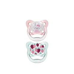 Dr. Brown’s PreVent Contoured Pacifier 0-6m Pink x2