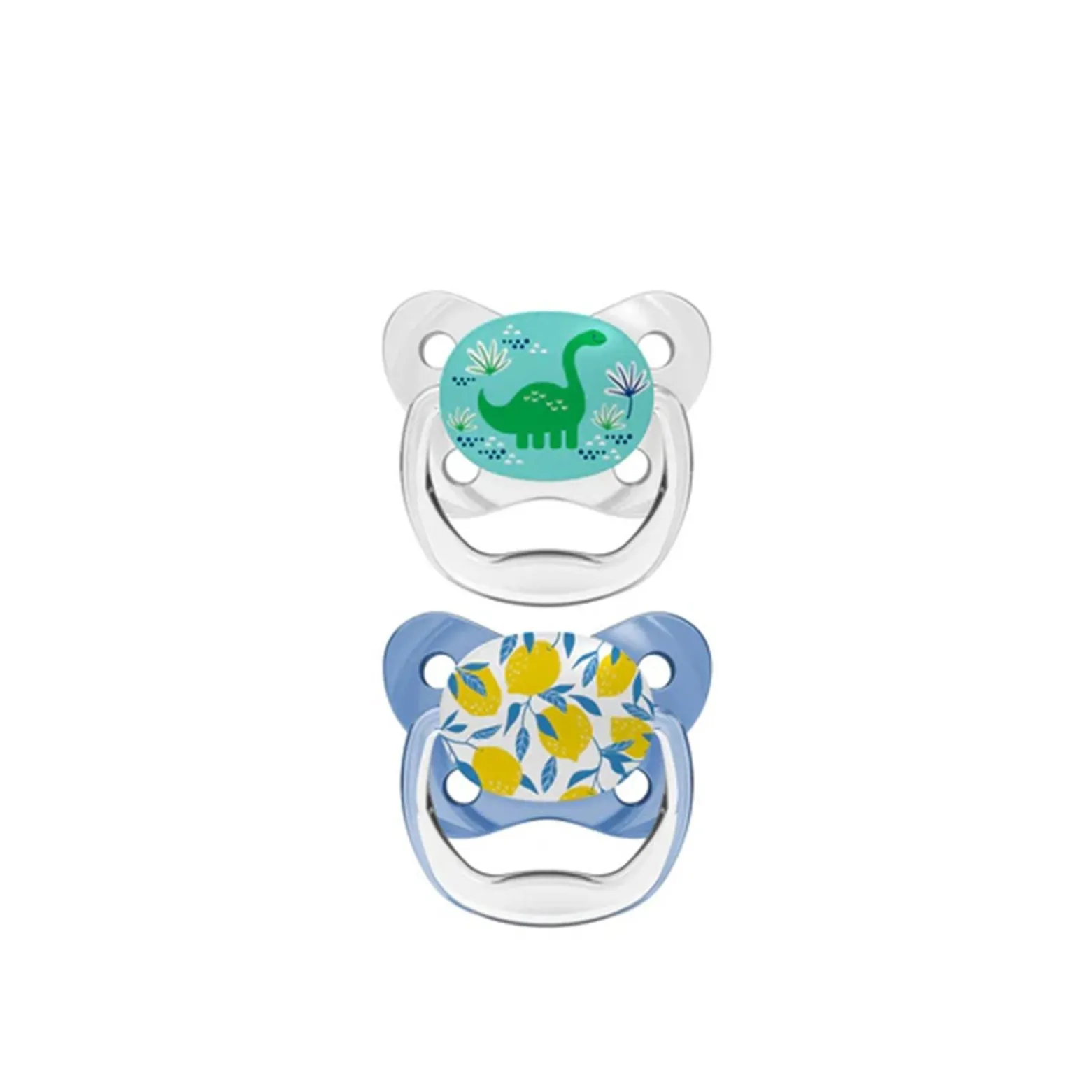 Dr. Brown's PreVent Contoured Pacifier 6-18m Blue x2