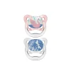 Dr. Brown's PreVent Contoured Glow in the Dark Pacifier 0-6m Pink x2