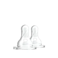 Dr. Brown's Slowest Preemie Flow Narrow Baby Bottle Silicone Nipple 0m+ x2