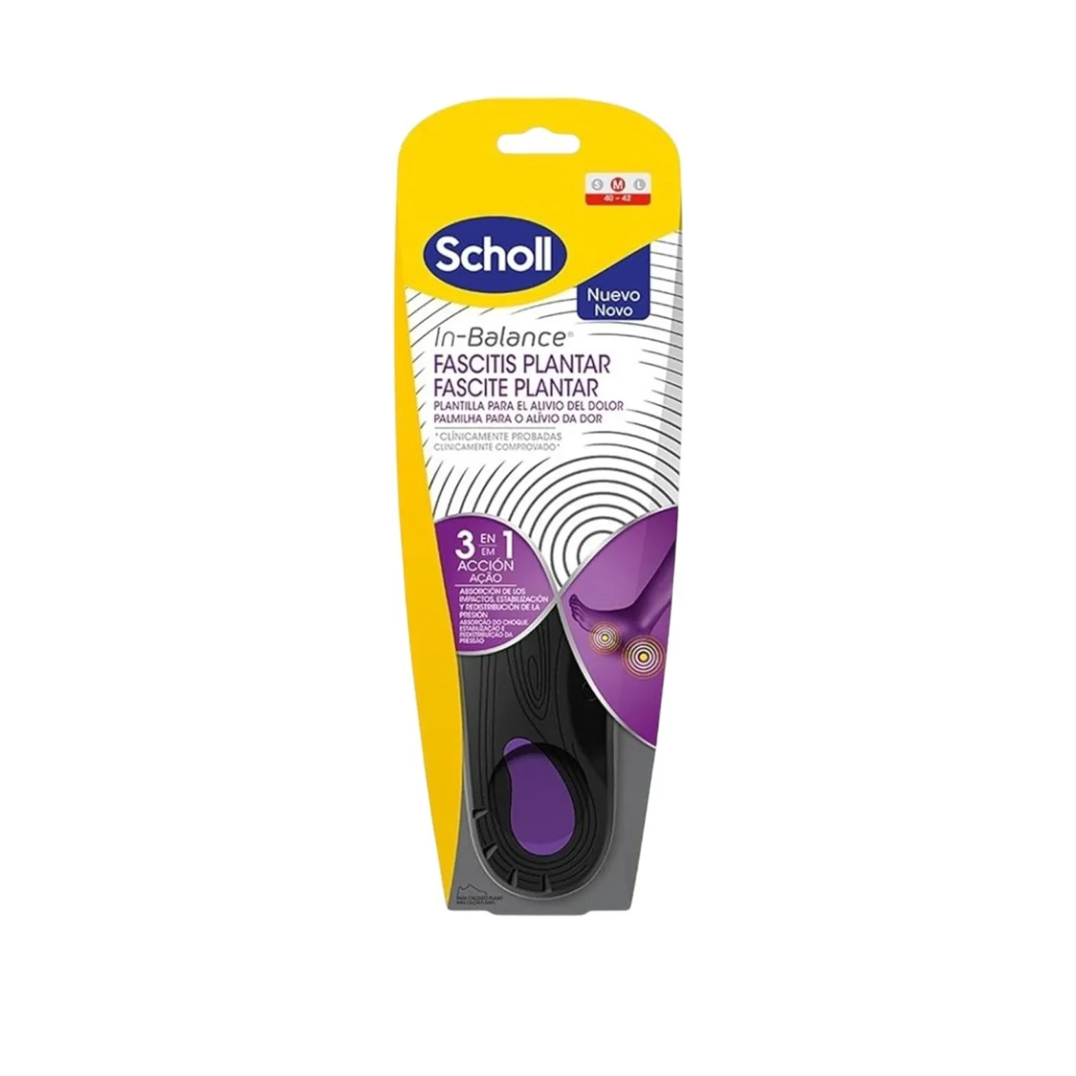 Dr Scholl In-Balance Plantar Fasciitis Pain Relief Insoles M x2